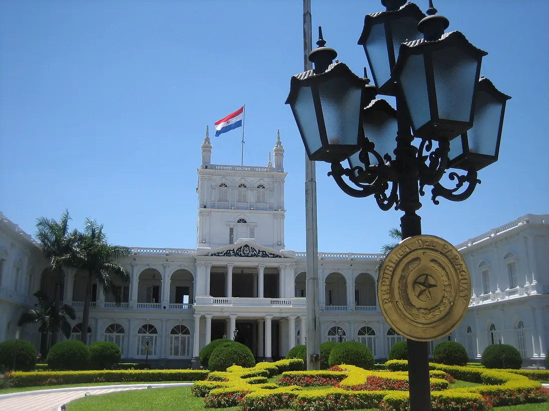 Palacio de los López, sede del Poder Ejecutivo, en Asunción
